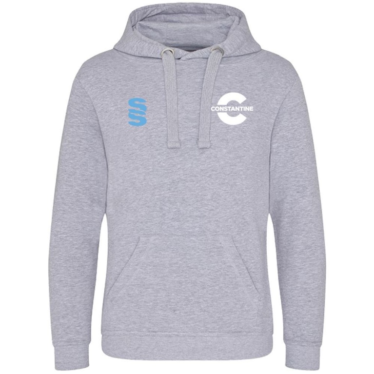 Polyester /  Cotton Hoody - Grey Marl