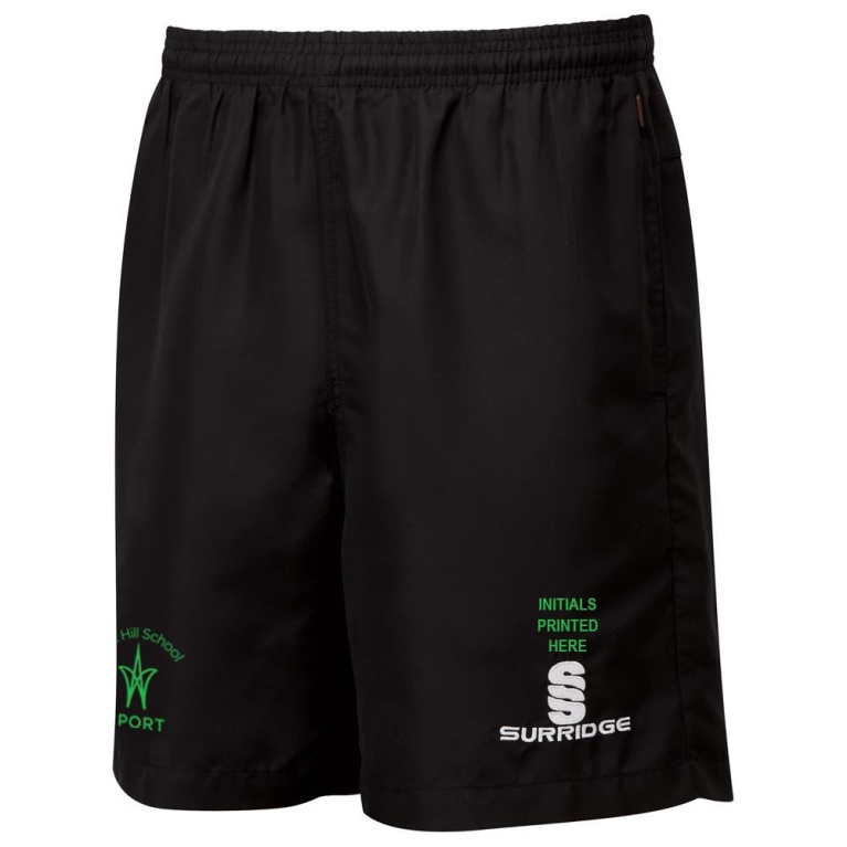 Box Hill School Staff Blade Shorts : Black
