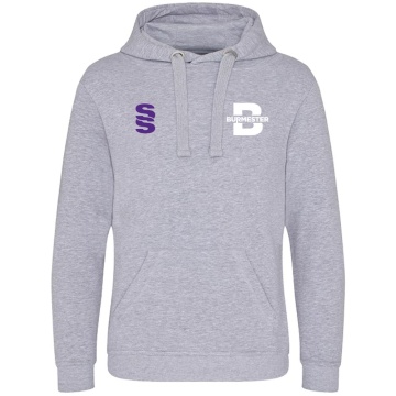 Polyester /  Cotton Hoody - Grey Marl