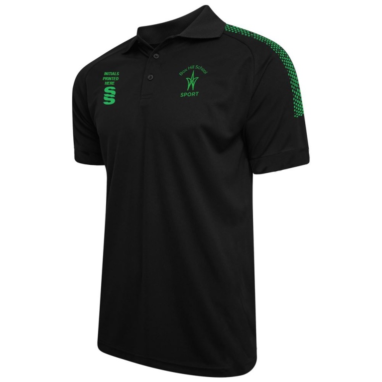 Box Hill School Staff Women's Dual Solid Colour Polo : Black