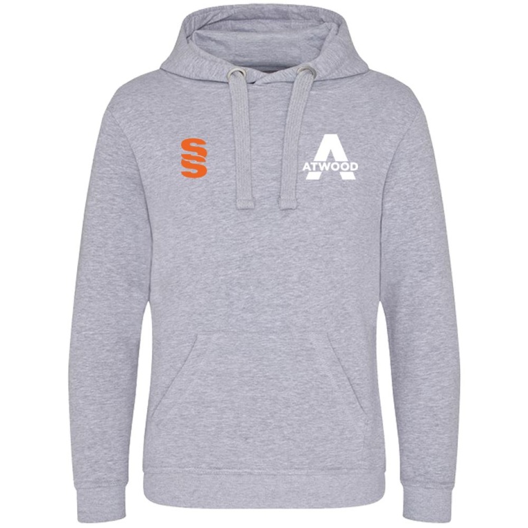 Polyester /  Cotton Hoody - Grey Marl